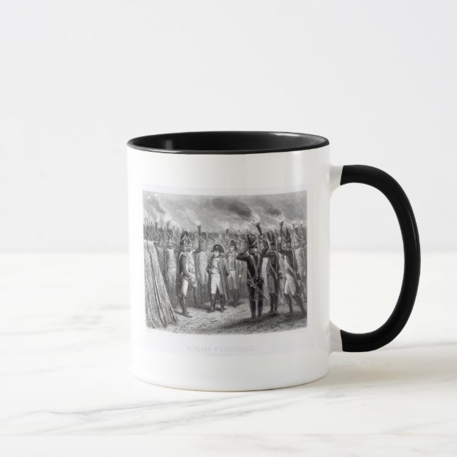 Die Nachtwache bei Austerlitz Tasse (Rechts)