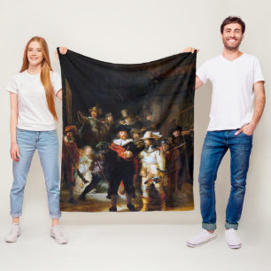 Die Nachtwache, Rembrandt Fleecedecke