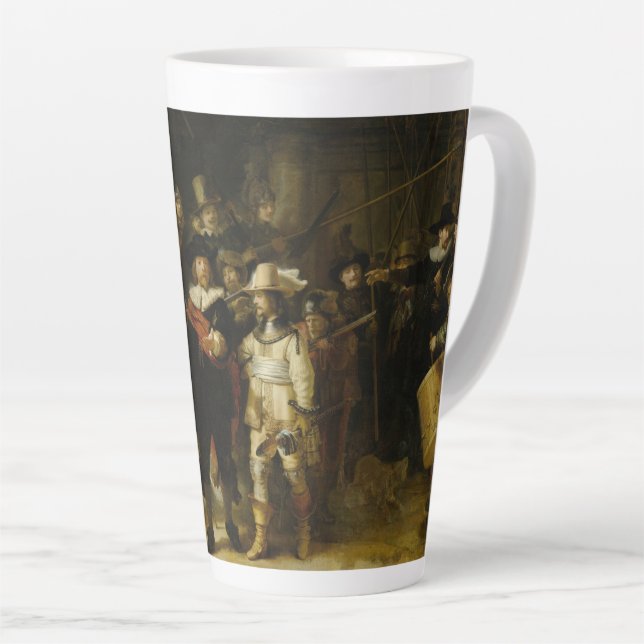Die Nachtwache Rembrandt Milchtasse (Rechte Ecke)