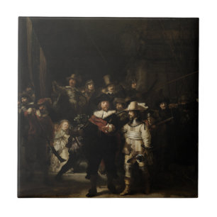 Die Nachtwache von Rembrandt van Rijn Fliese