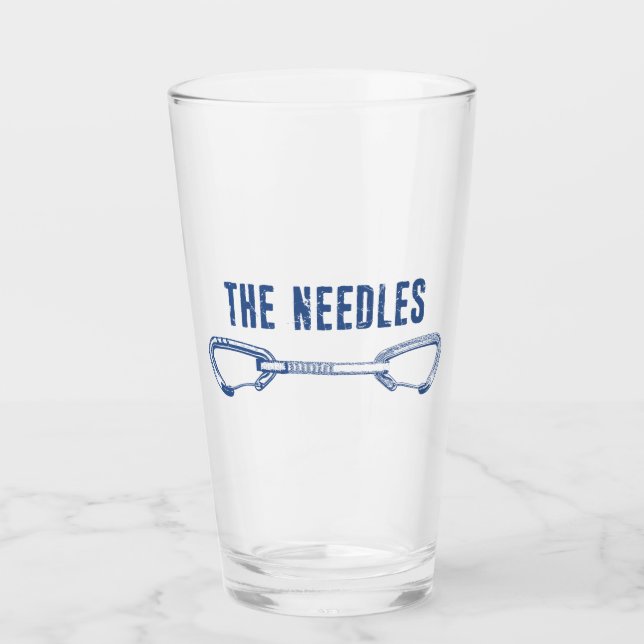 Die Nadel klettert schnell Glas (Vorderseite)