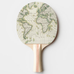 Die Nadelabweichung der Welt Tischtennis Schläger