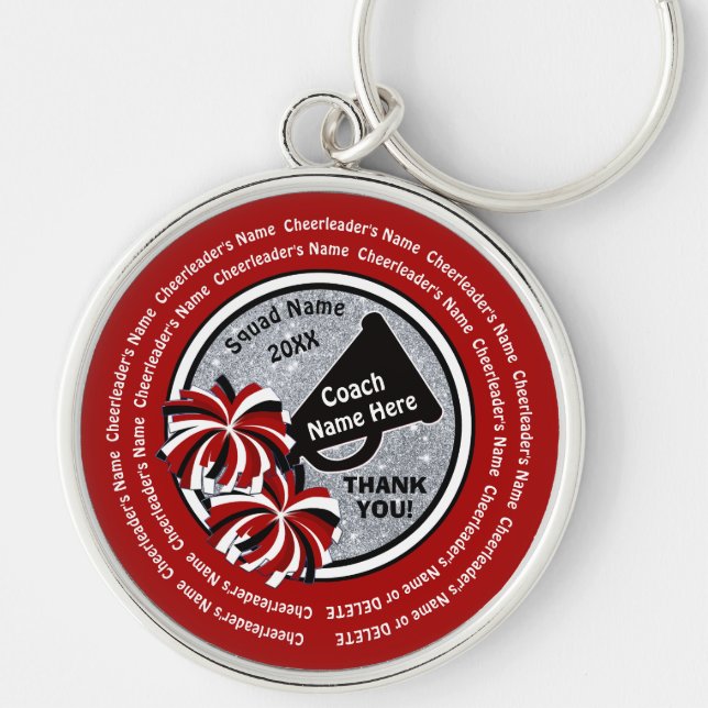 Die Namen aller Cheerleader, die Trainer-Geschenke Schlüsselanhänger (Vorne)