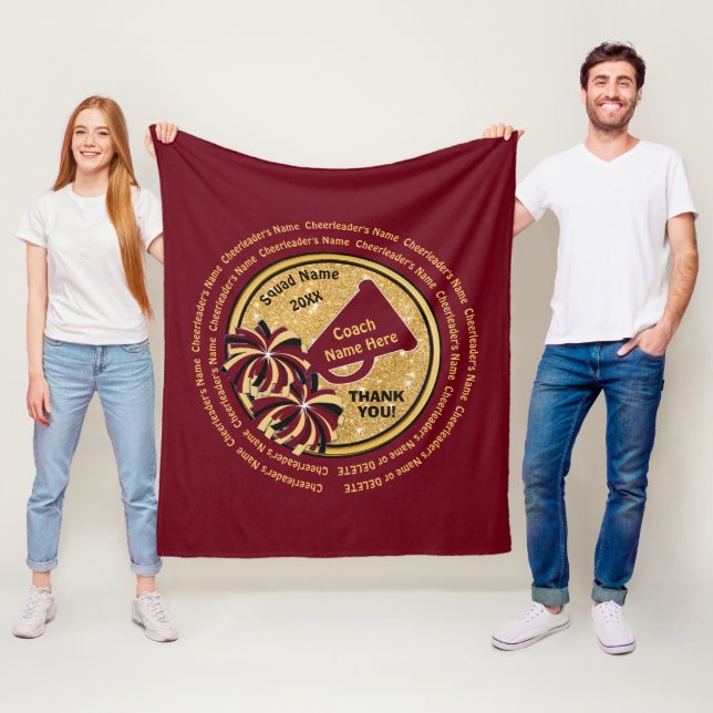 Die Namen ALLER Cheerleader, Fleecedecke (Beispiel)