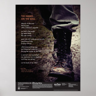 Die Namen an der Mauer Poster