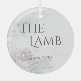 "Die Namen Jesu" Glasschmuck - Das Lamm Ornament Aus Glas