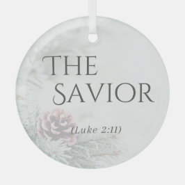 "Die Namen Jesu" Glasschmuck - Der Erretter Ornament Aus Glas