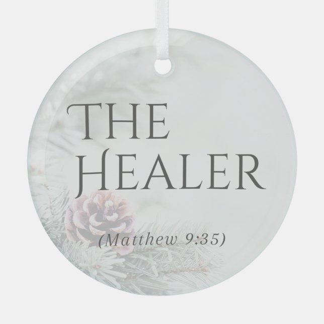 "Die Namen Jesu" Glasschmuck - Der Heiler Ornament Aus Glas (Vorderseite)