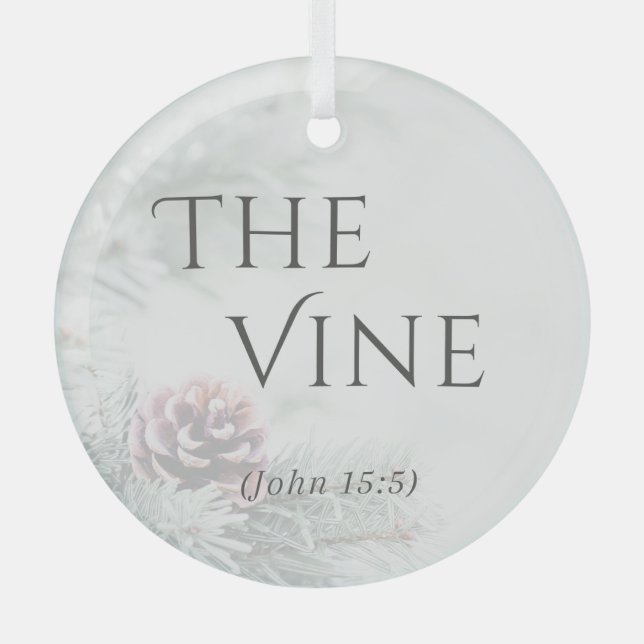 "Die Namen Jesu" Glasschmuck - Der Wein Ornament Aus Glas (Vorderseite)