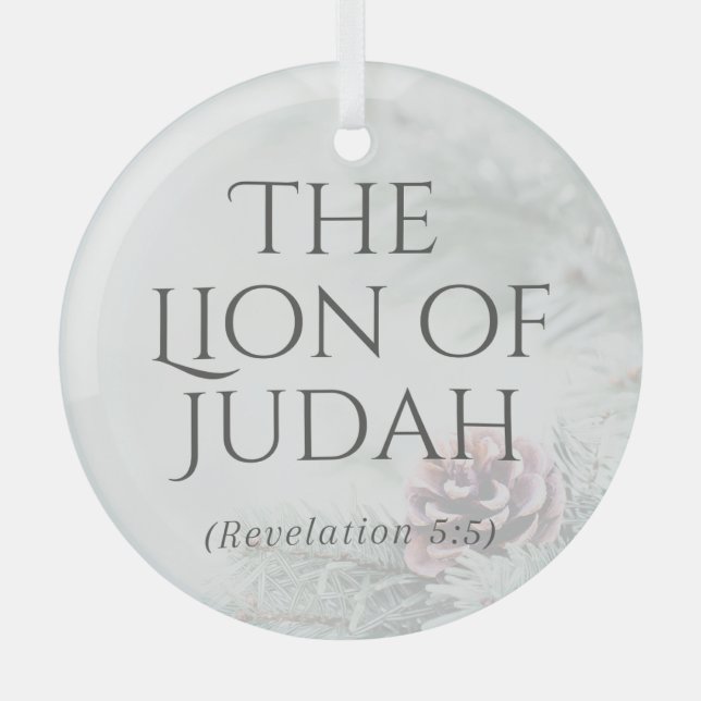 "Die Namen Jesu" Ornament - Der Löwe von Juda (Vorderseite)