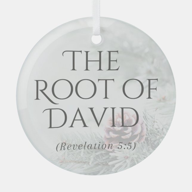 "Die Namen Jesu" Ornament - Die Wurzel von David (Vorderseite)