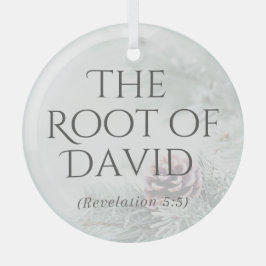 "Die Namen Jesu" Ornament - Die Wurzel von David Aus Glas