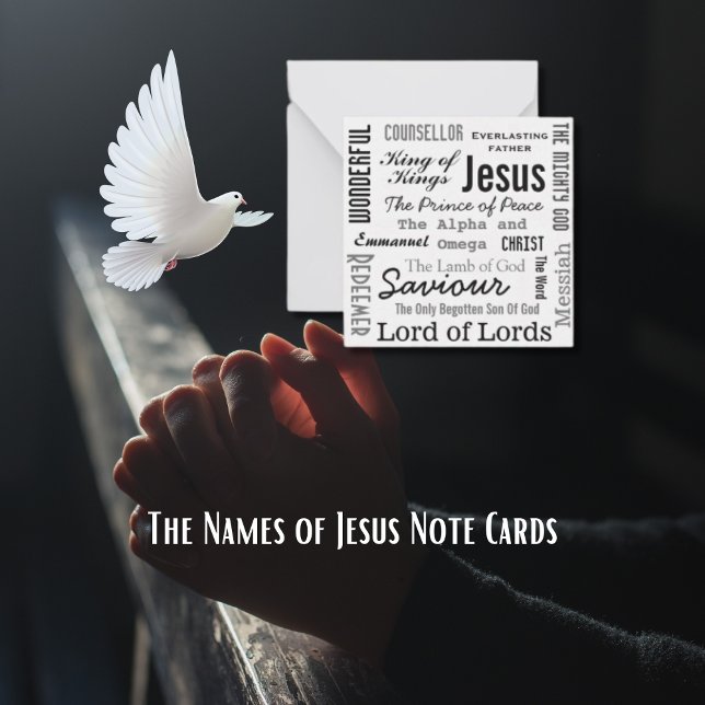 Die Namen Jesus Mitteilungskarte (The Names of Jesus Note Card)