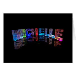 Die Namensmichelle in 3D beleuchtet (Fotografie)
