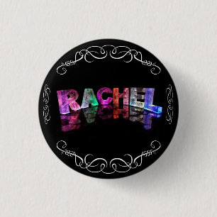 Die Namensrachel in 3D beleuchtet (Fotografie) Button