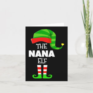 Die Nana-Elf-Gruppe passt zu Weihnachtsjunges der  Karte