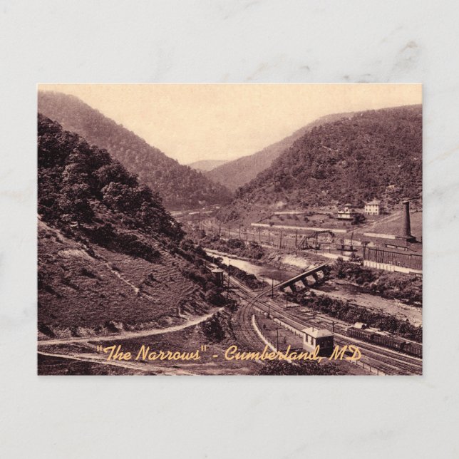 Die Narrows Vintag Cumberland Postcard Postkarte (Vorderseite)