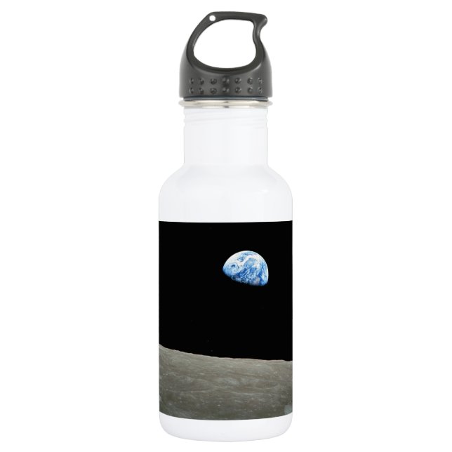 Die NASA - Ansicht von Apollo8, Dec24, Earthrise Trinkflasche (Vorderseite)