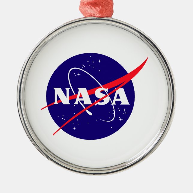 Die NASA-Fleischklöschen-Logo Ornament Aus Metall (Vorne)