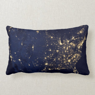 Die NASA-Lichter vom Raum USA Lendenkissen