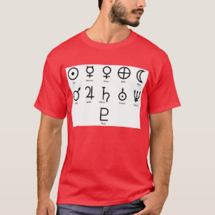 Die NASA-Planeten-Symbole T-Shirt