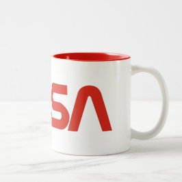 Die NASA-Wurm-Logo Zweifarbige Tasse