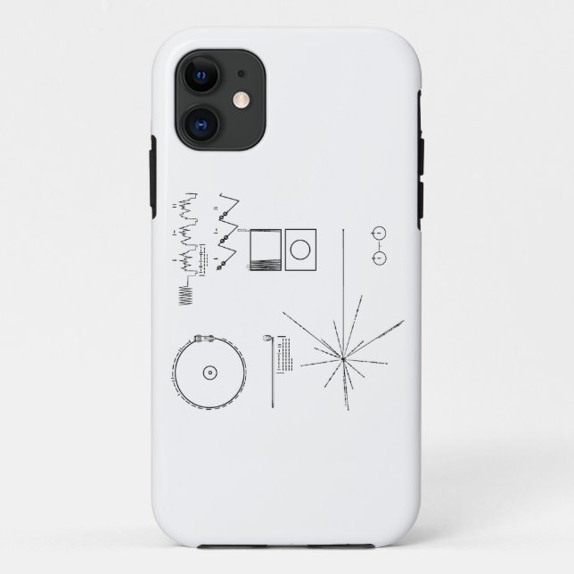 Die NASAvoyager-goldene Aufzeichnung Case-Mate iPhone Hülle (Rückseite)