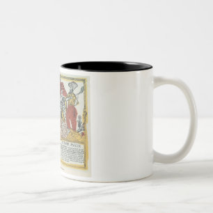 Die Nase und das Frost, Russe, Ende des 18. Zweifarbige Tasse