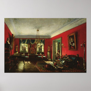 Die Nashchokin-Familie im zeichn-Zimmer Poster