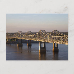 Die Natchez-Vidalia-Brücken überspannen den Postkarte