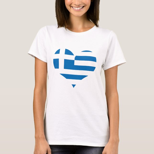 Die Nationalflagge Griechenlands T-Shirt (Vorderseite)