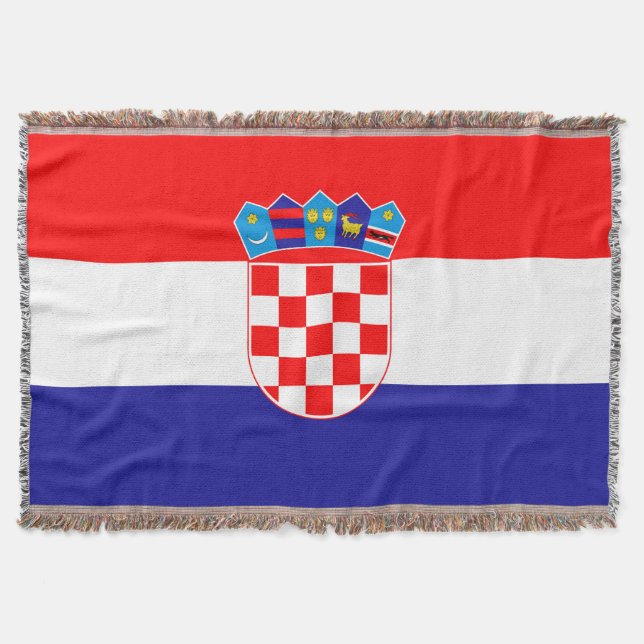 Die Nationalflagge Kroatiens Zastava Hrvatske Decke (Vorderseite)