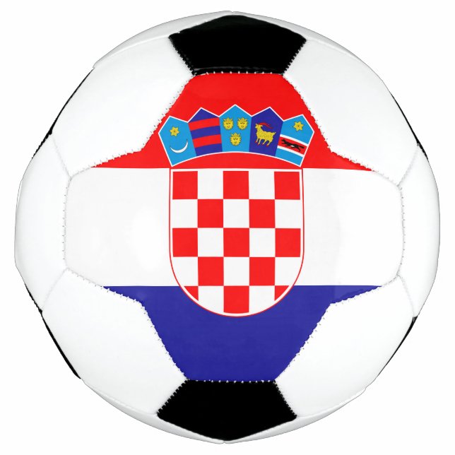 Die Nationalflagge Kroatiens Zastava Hrvatske Fußball (Vorderseite)