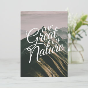 die Natur Feiertagskarte