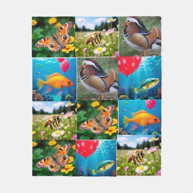 Die Natur Fleecedecke (Vorderseite)