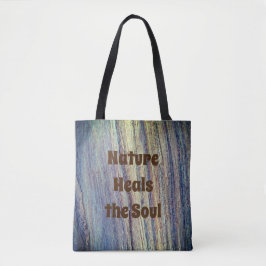 Die Natur heilt das Soul Holz Foto Rustikal Tasche