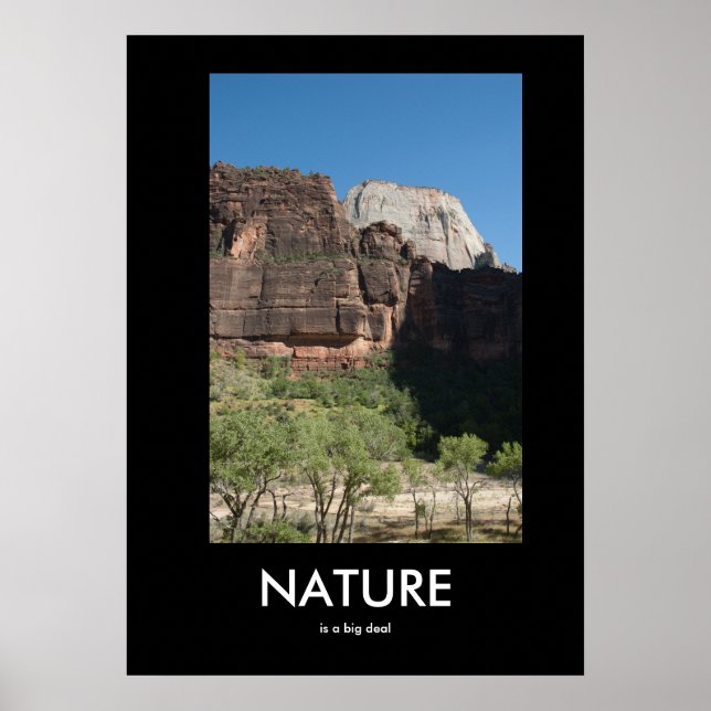 Die Natur ist ein großes Demotivationspopster Poster (Vorne)