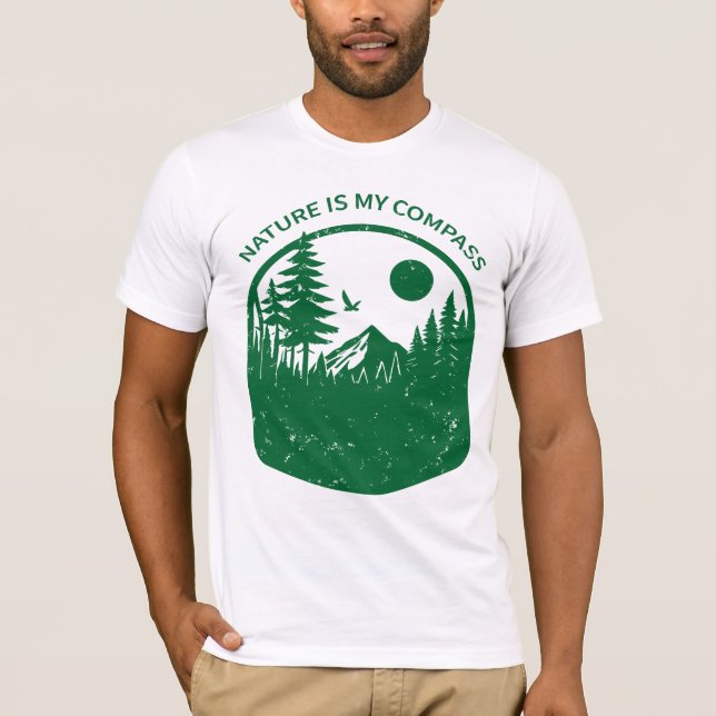 Die Natur ist mein Kompass T-Shirt (Vorderseite)