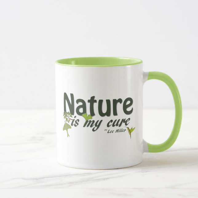 Die Natur ist meine Cure Quote Combo-Tasse Tasse (Rechts)