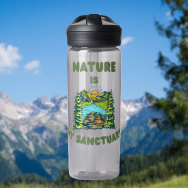 Die Natur ist meine Heiligtümer Wanderer Anthem Trinkflasche