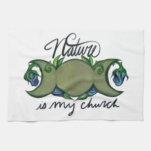 Die Natur ist meine Kirche Geschirrtuch