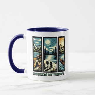 Die Natur ist meine Therapie Tasse