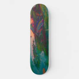 Die Natur mit Haltung reiten Skateboard