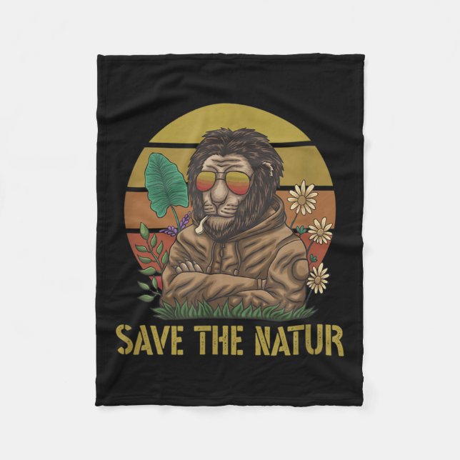 Die Natur Rette die Umwelt der Naturlandschaft Fleecedecke (Vorderseite)
