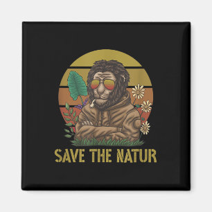 Die Natur Rette die Umwelt der Naturlandschaft Magnet