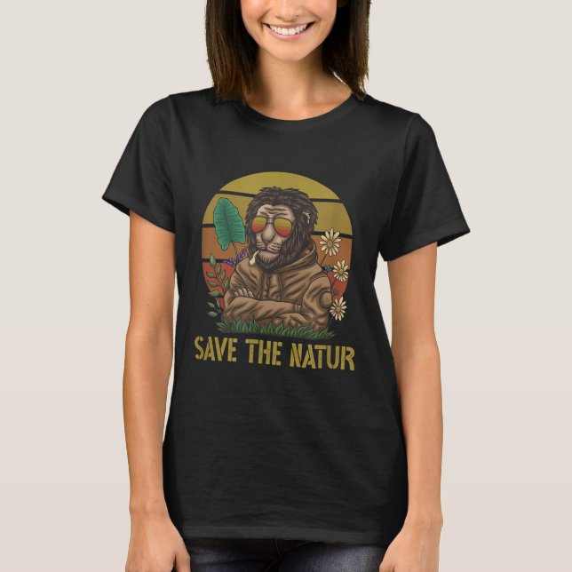 Die Natur Rette die Umwelt der Naturlandschaft T-Shirt (Vorderseite)