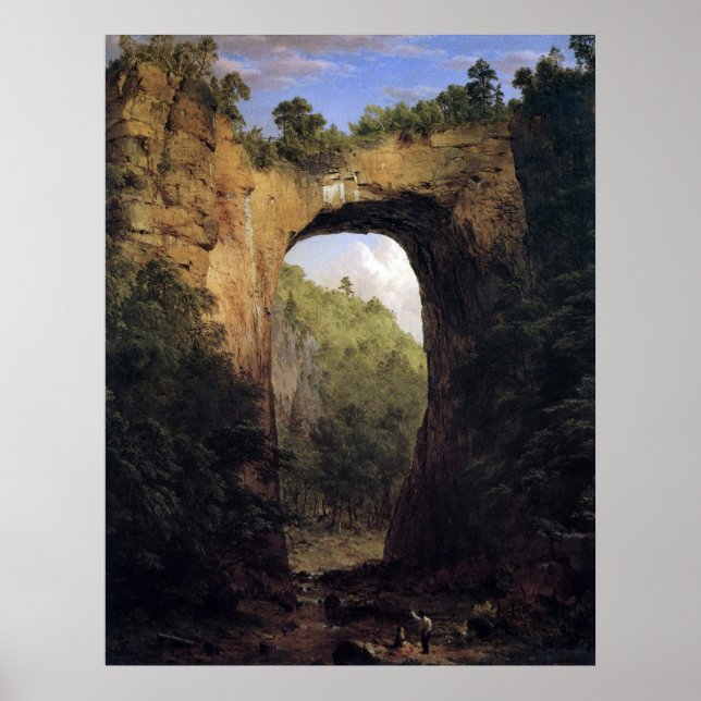 Die Naturbrücke, Virginia von der Frederick Church Poster (Vorne)