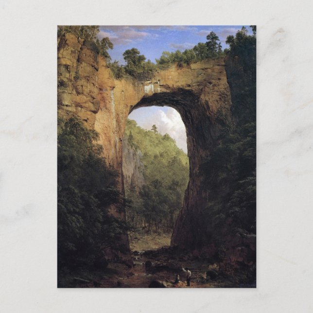 Die Naturbrücke, Virginia von Frederick Edwin Ch Postkarte (Vorderseite)