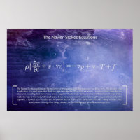 Die Navier-Stokes-Gleichungen - Math Poster
