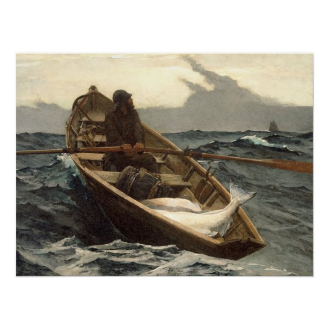 Die Nebelwarnung von Winslow Homer Poster (Vorderseite)